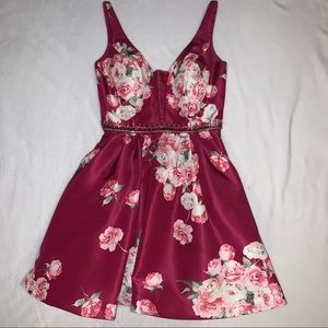 Sherri Hill Fit and Flare dress Pink